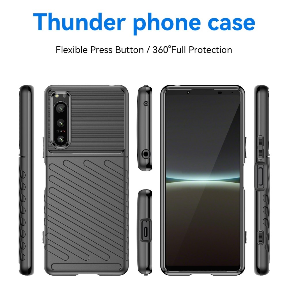 Sony Xperia 5 IV Thunder TPU Case Black