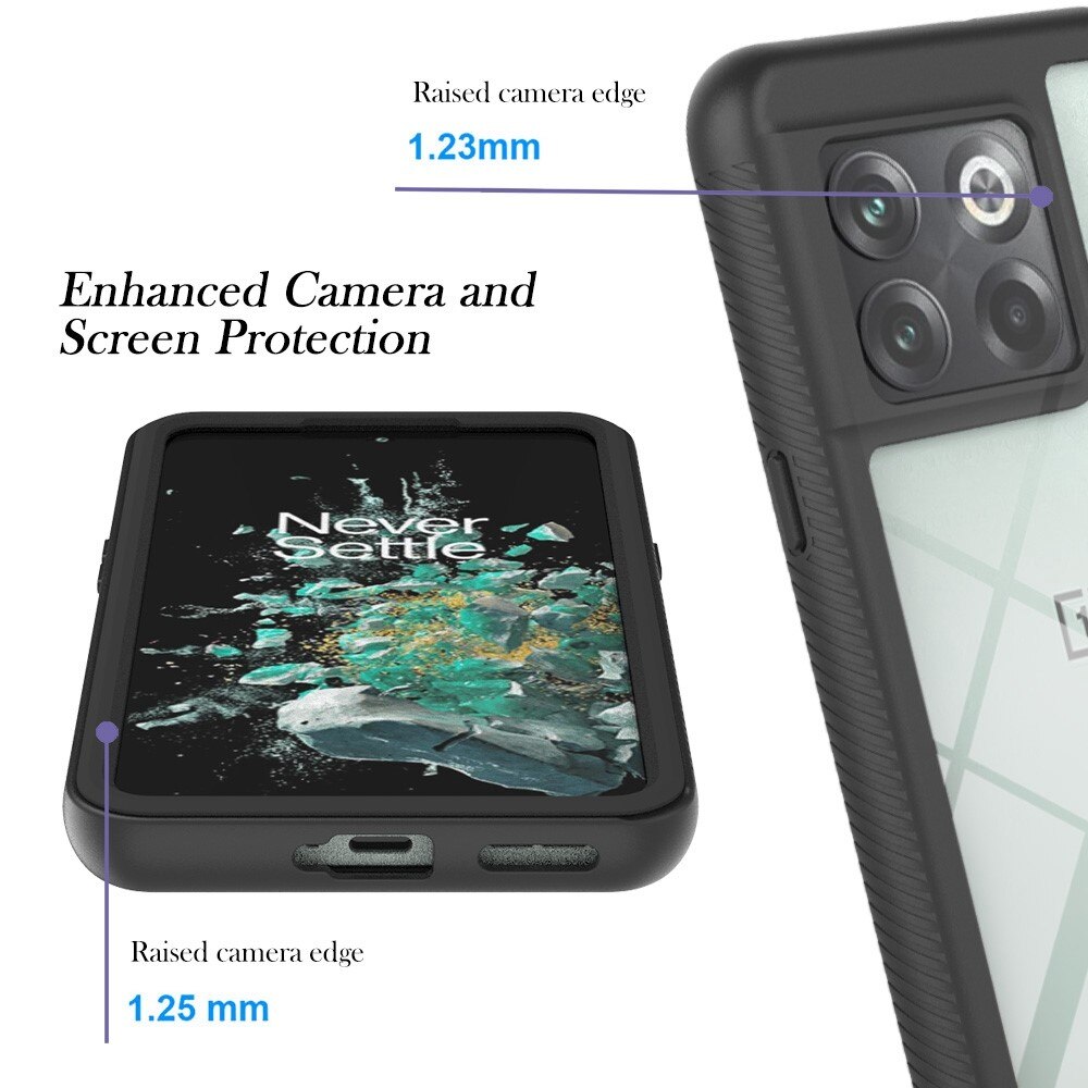  OnePlus 10T Full Cover Hülle Schwarz