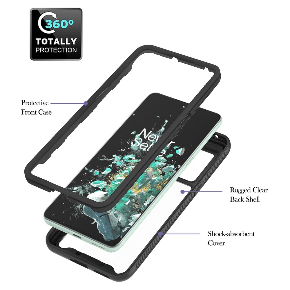  OnePlus 10T Full Cover Hülle Schwarz