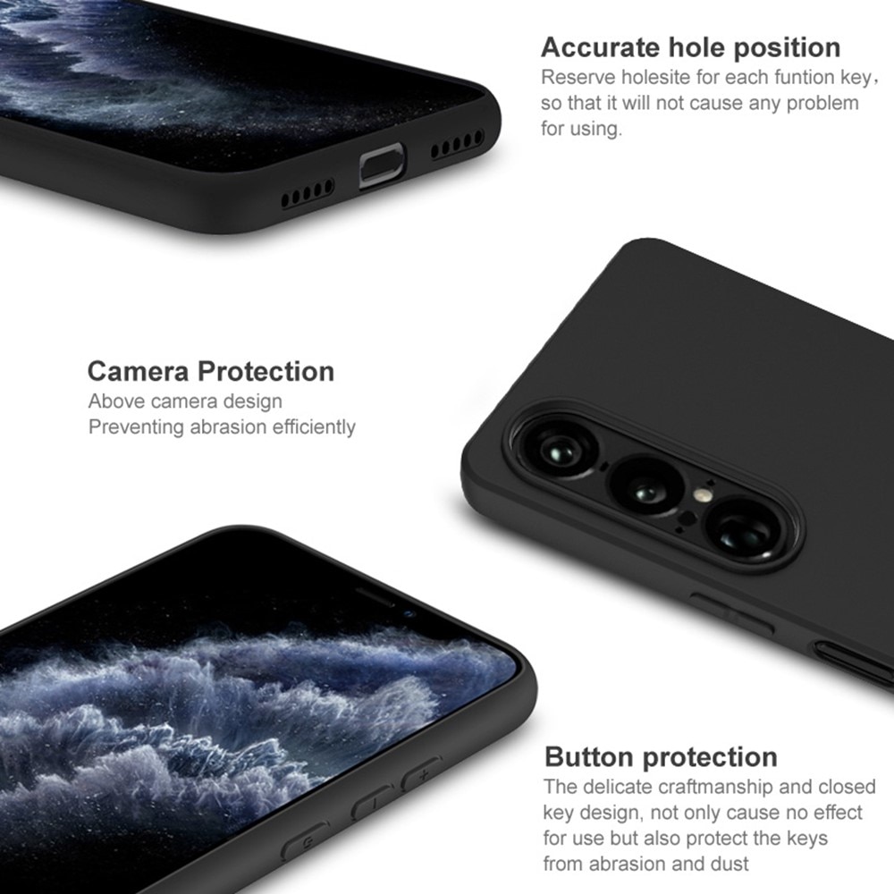 Frosted TPU Case Sony Xperia 1 VII schwarz