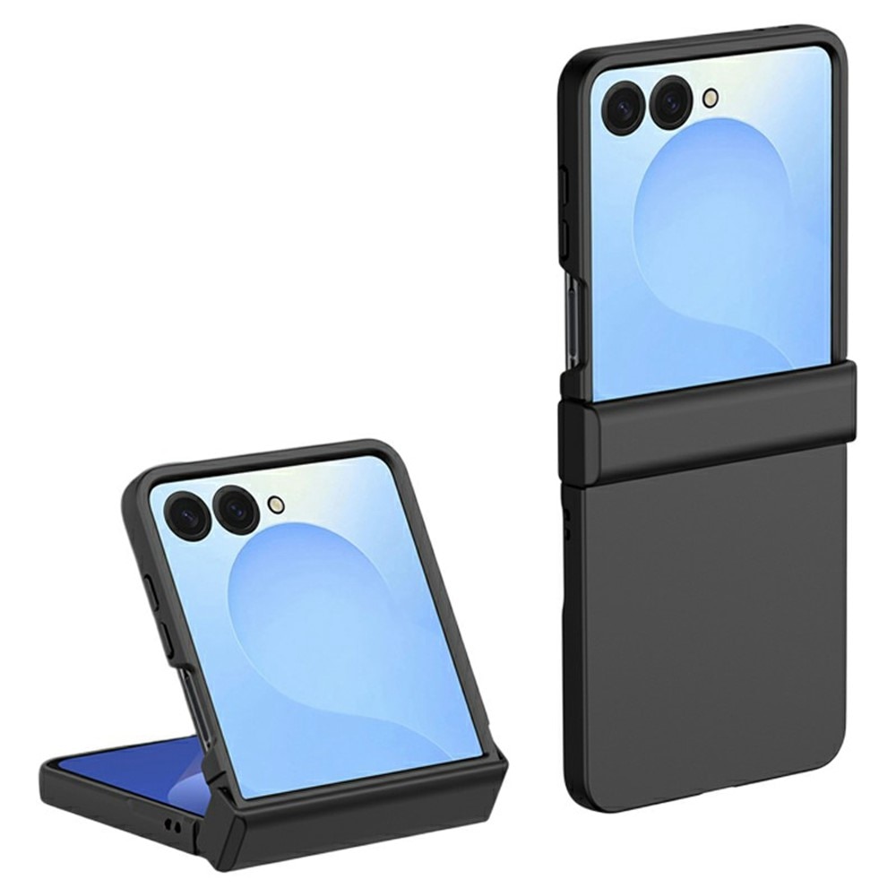 Samsung Galaxy Z Flip 7 Gummierte Hardcover Hinge Protection Schwarz