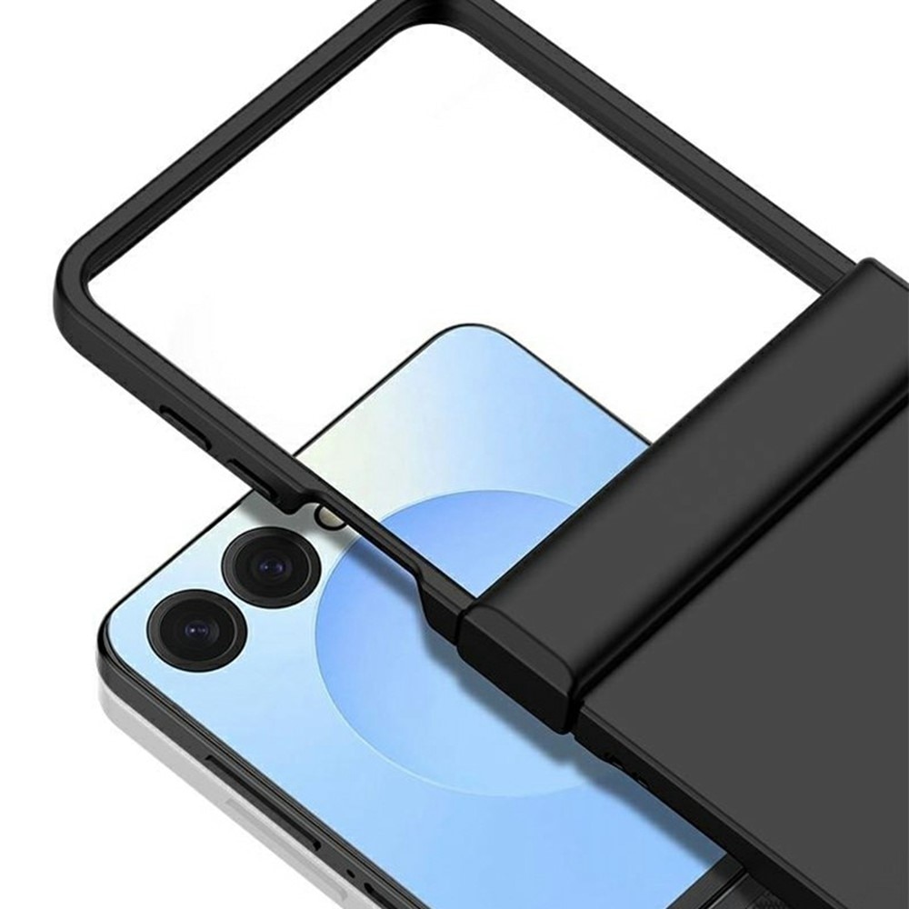 Samsung Galaxy Z Flip 7 Gummierte Hardcover Hinge Protection Schwarz