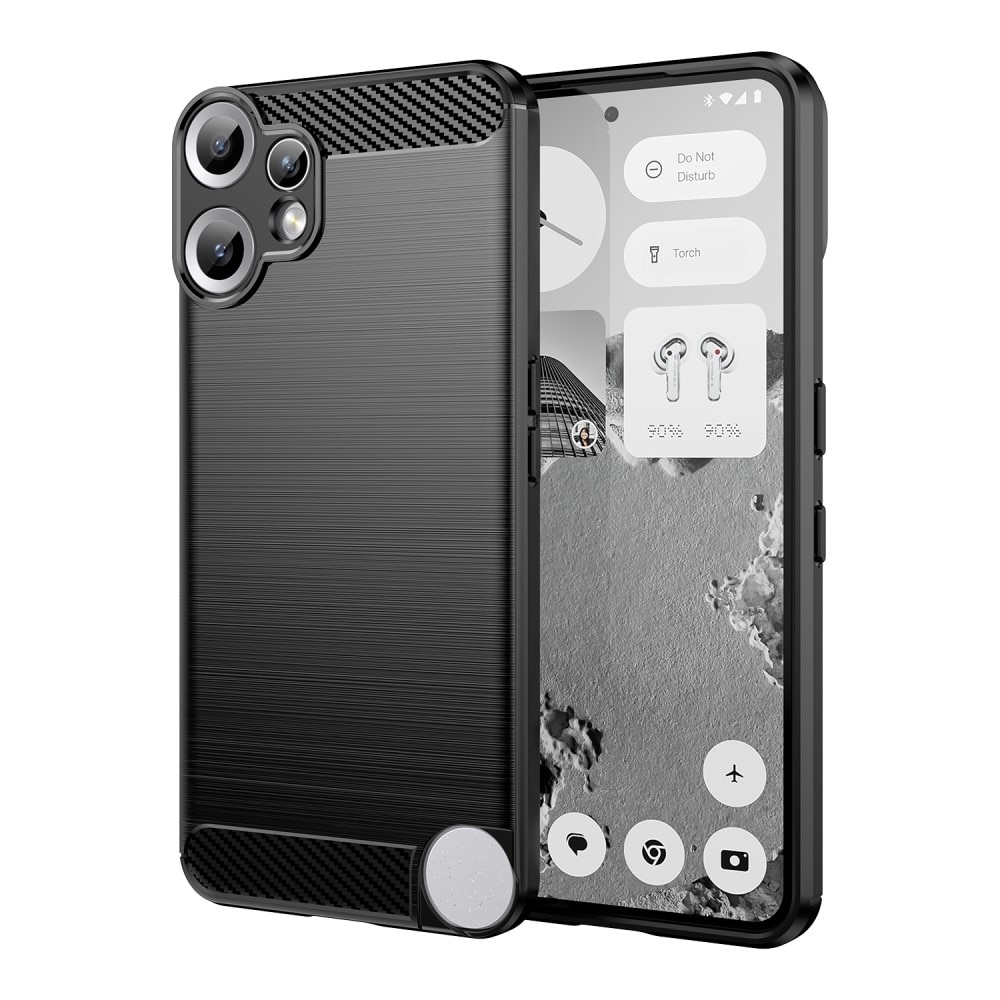 Nothing CMF Phone 2 Pro Hülle TPU Brushed Schwarz