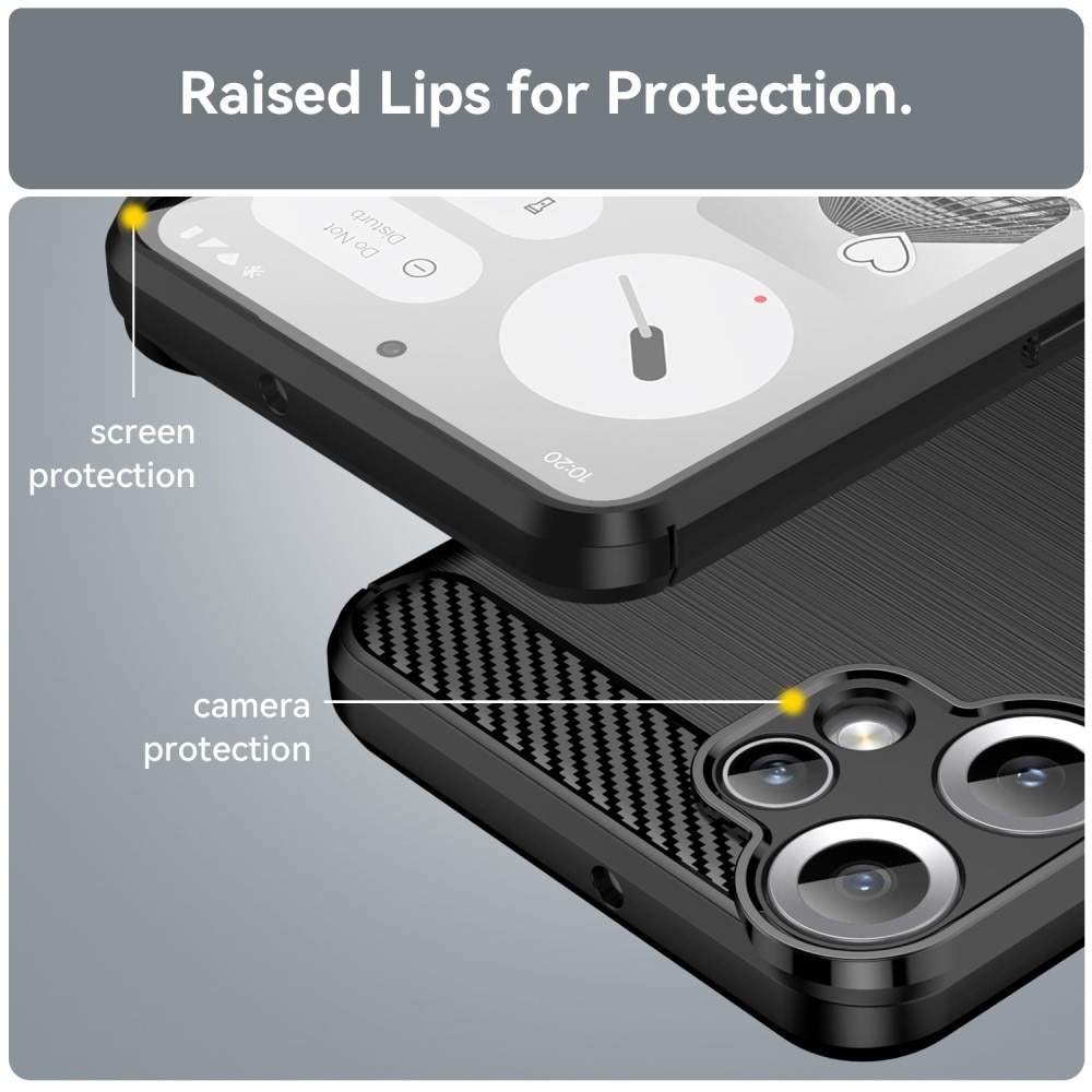 Nothing CMF Phone 2 Pro Hülle TPU Brushed Schwarz