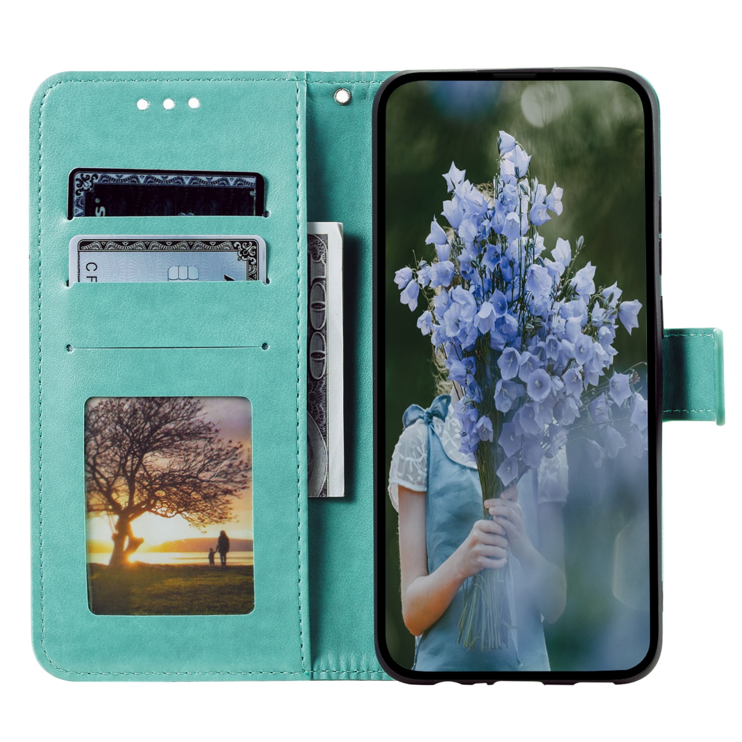 Samsung Galaxy A17 Handytasche Mandala Grün