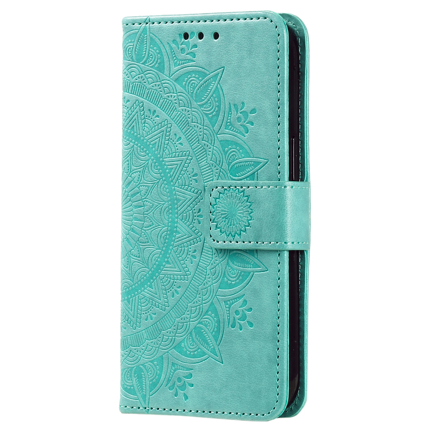 Samsung Galaxy A17 Handytasche Mandala Grün