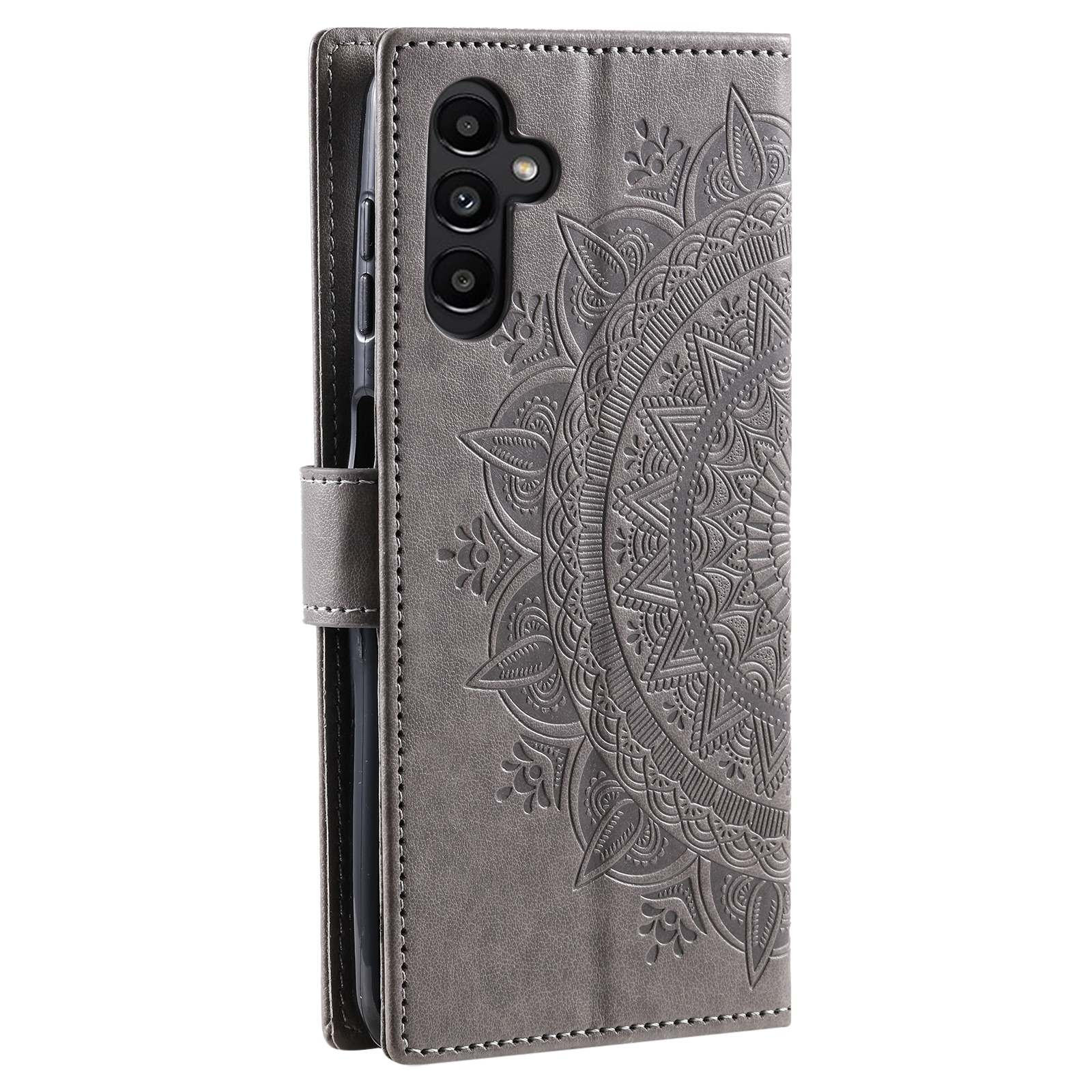 Samsung Galaxy A17 Handytasche Mandala Grau