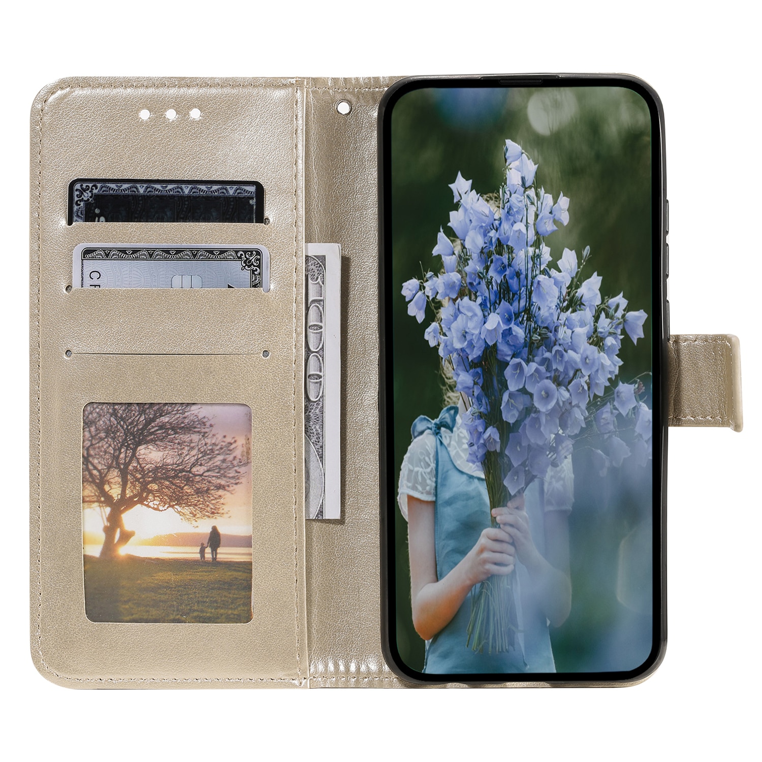 Samsung Galaxy A17 Handytasche Mandala Gold