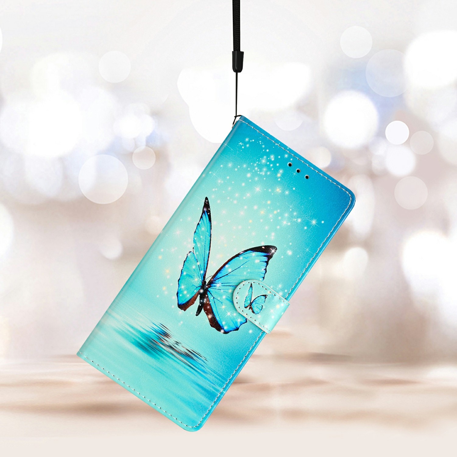 Samsung Galaxy S25 FE Handytasche blaue Schmetterlinge