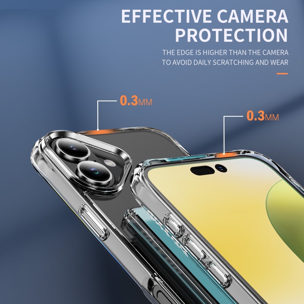 Hybrid-Hülle mit Kartenhalter iPhone 17 Transparent
