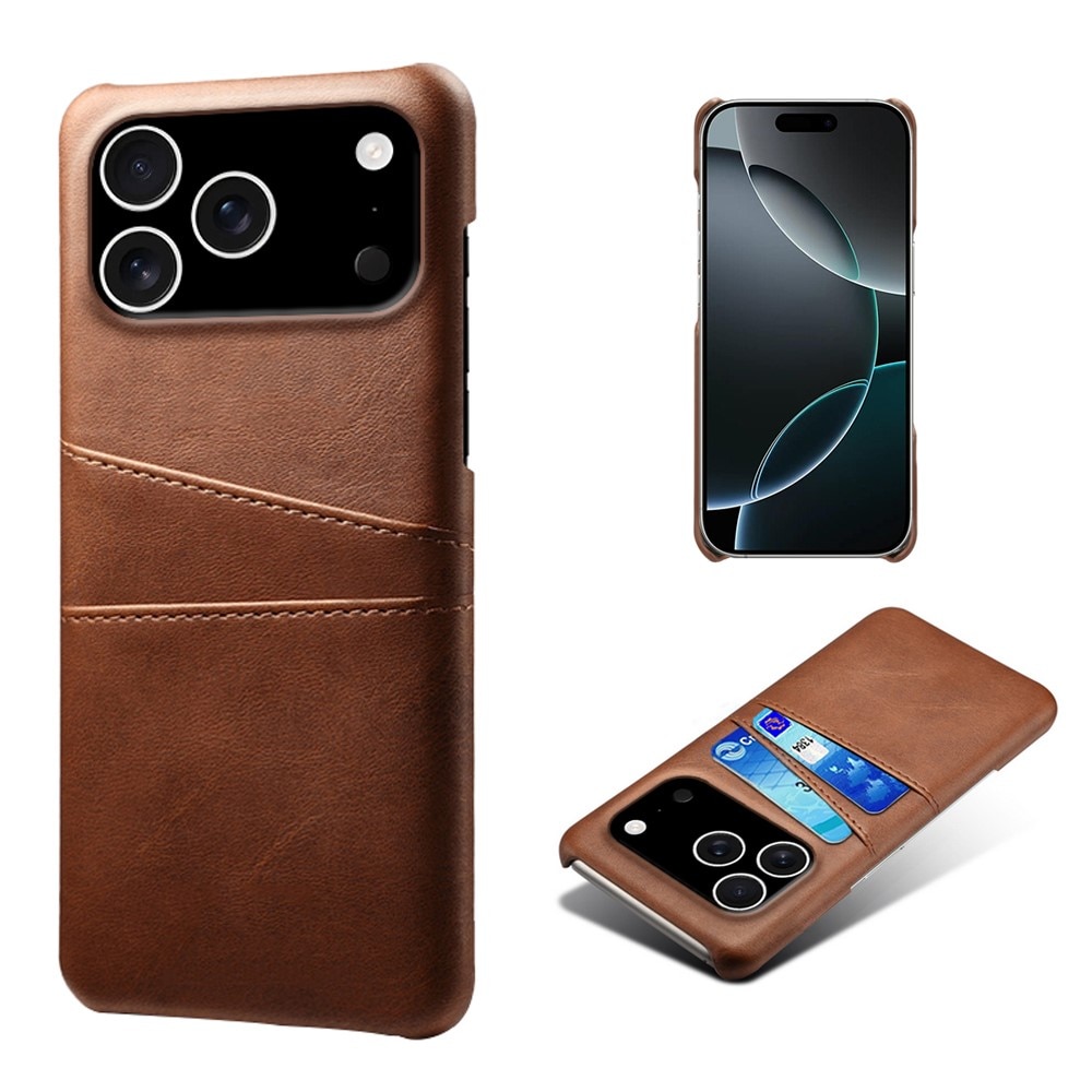 Card Slots Case iPhone 17 Pro Braun
