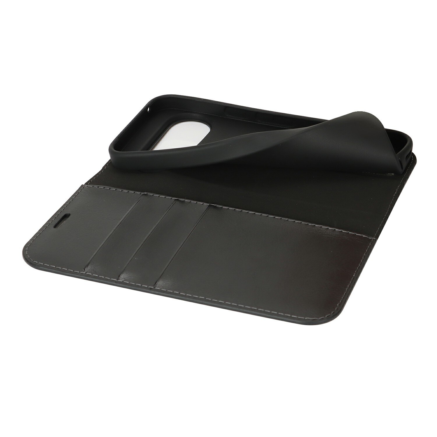 Google Pixel 10 Handytasche aus Echtem Leder Schwarz