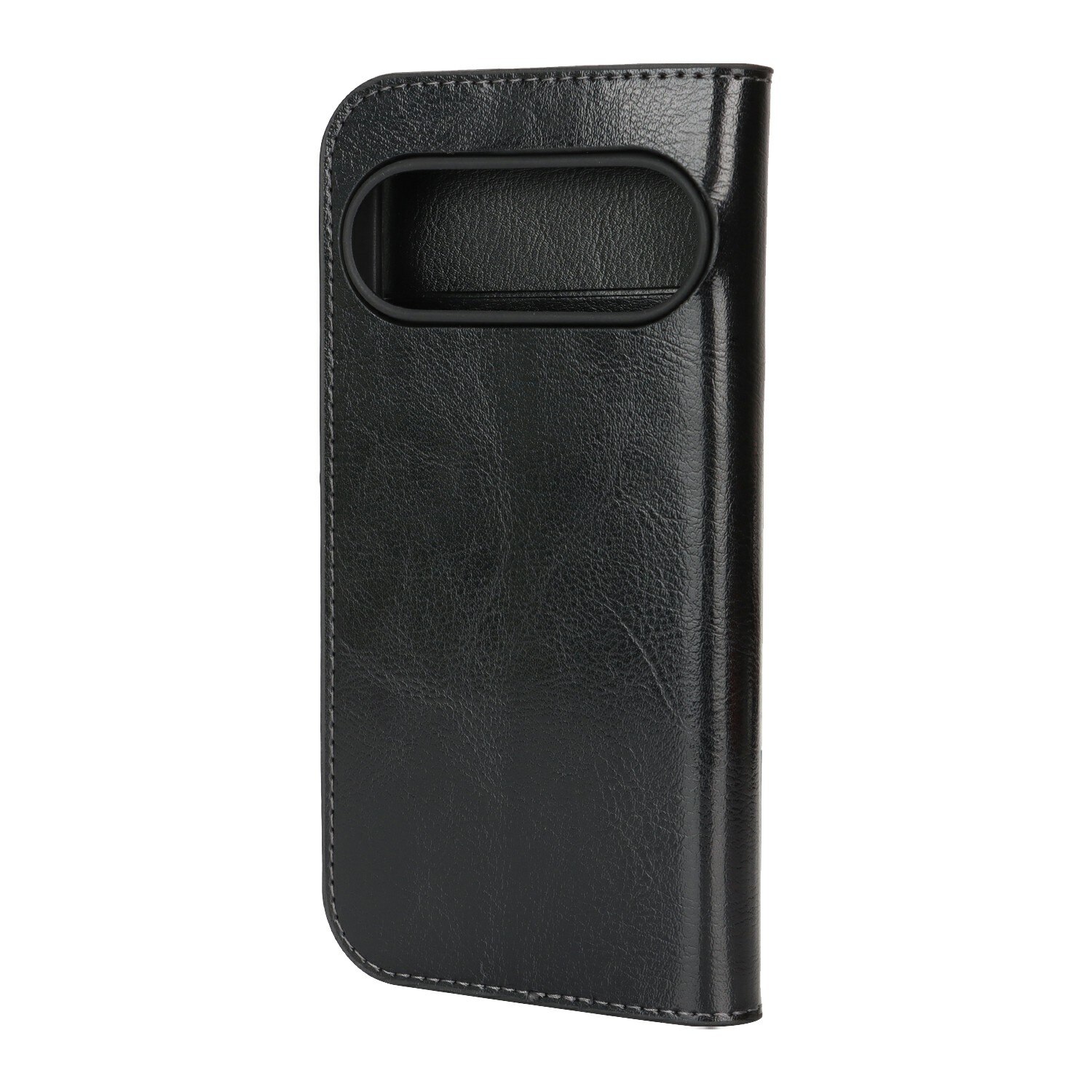 Google Pixel 10 Handytasche aus Echtem Leder Schwarz