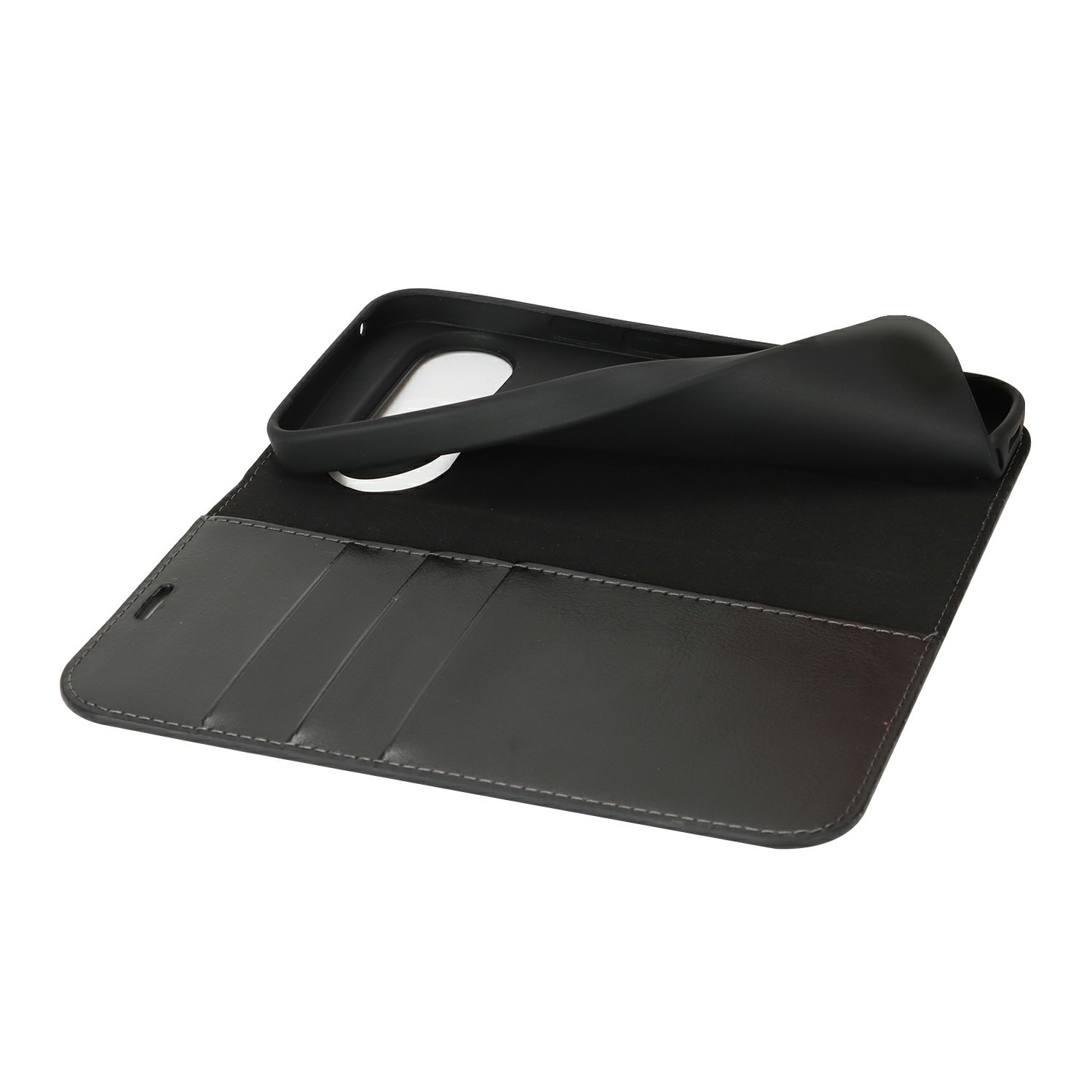 Google Pixel 10 Pro XL Handytasche aus Echtem Leder Schwarz