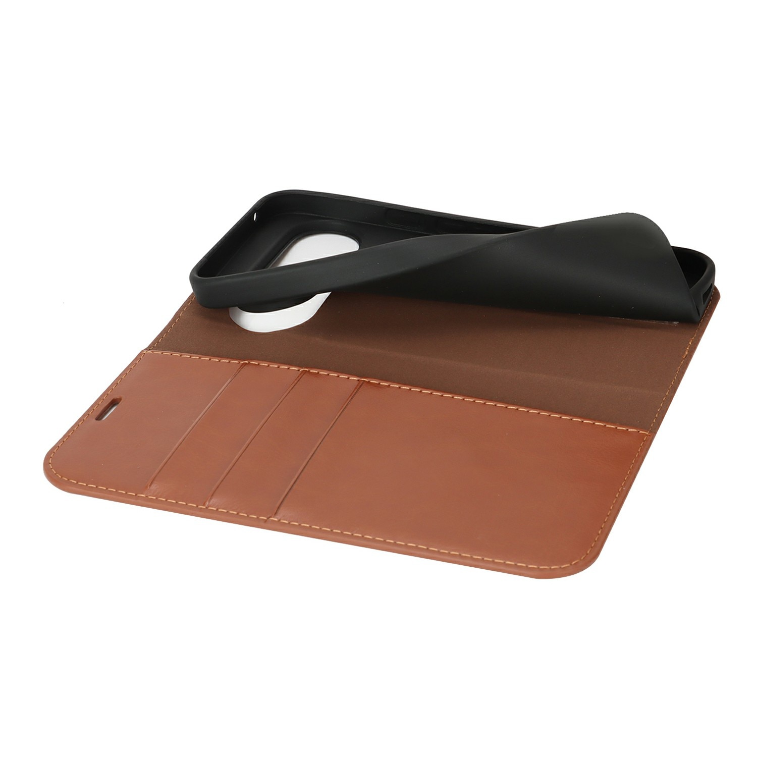 Google Pixel 10 Pro XL Handytasche aus Echtem Leder Braun