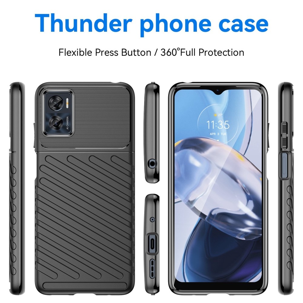 Motorola Moto E22i Thunder TPU Case Black
