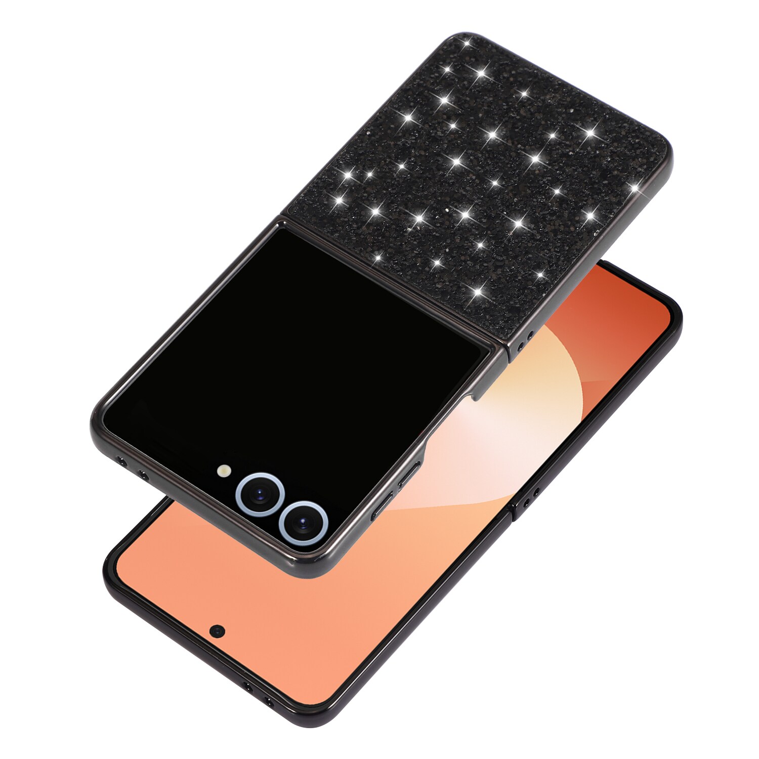 Samsung Galaxy Z Flip 7 Glitzerhülle, Roségold