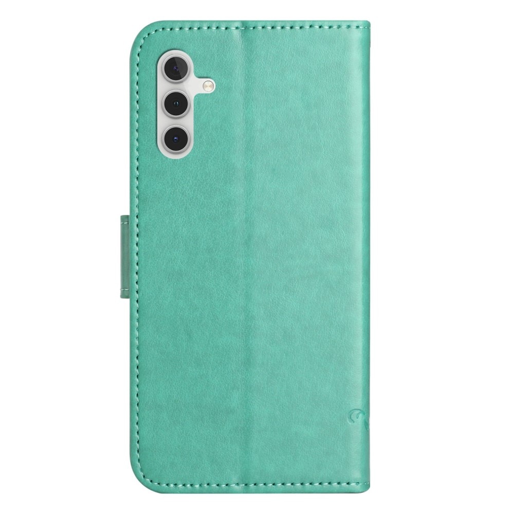 Samsung Galaxy A14 Handyhülle mit Schmetterlingsmuster, grün