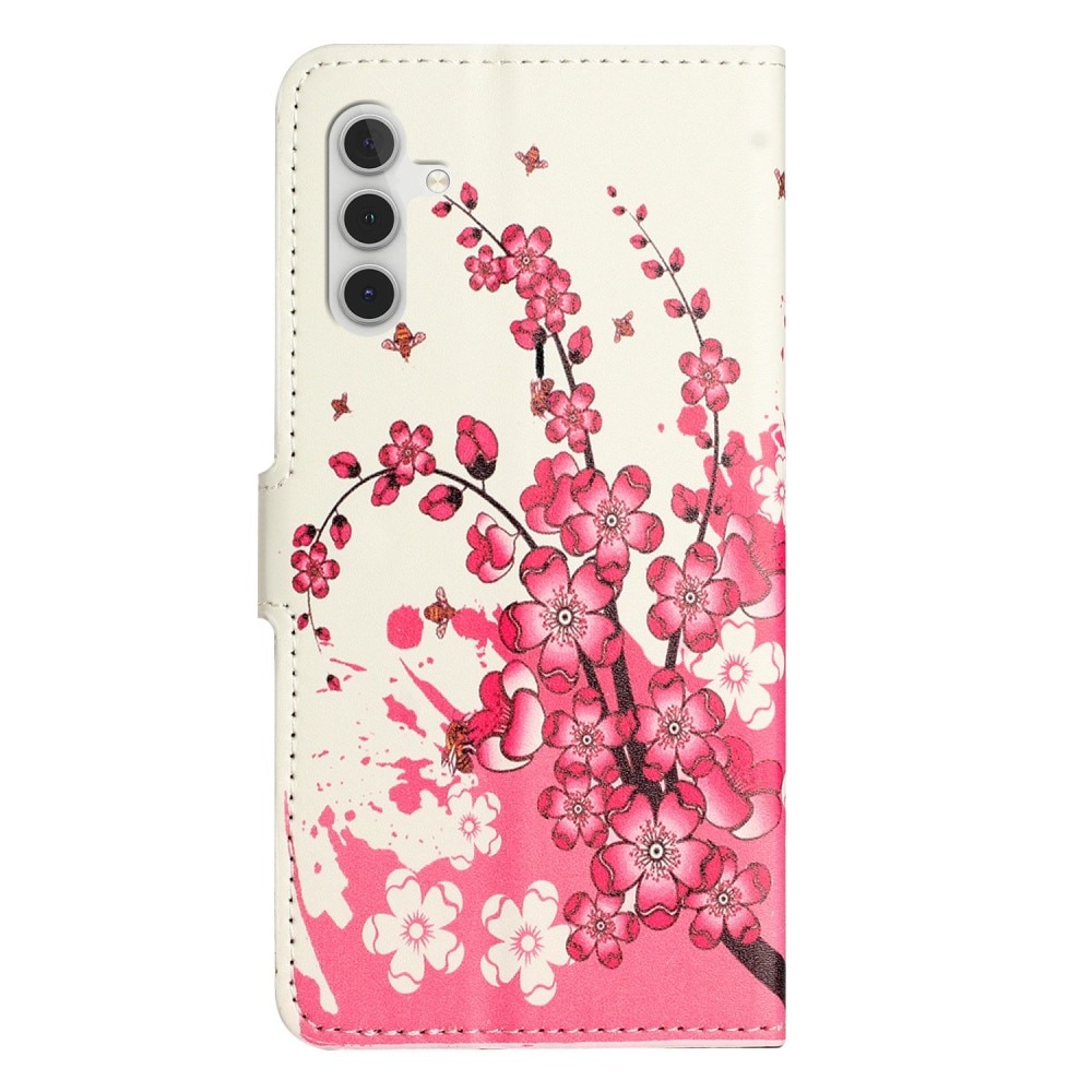 Samsung Galaxy A14 Portemonnaie-Hülle Kirschblüten