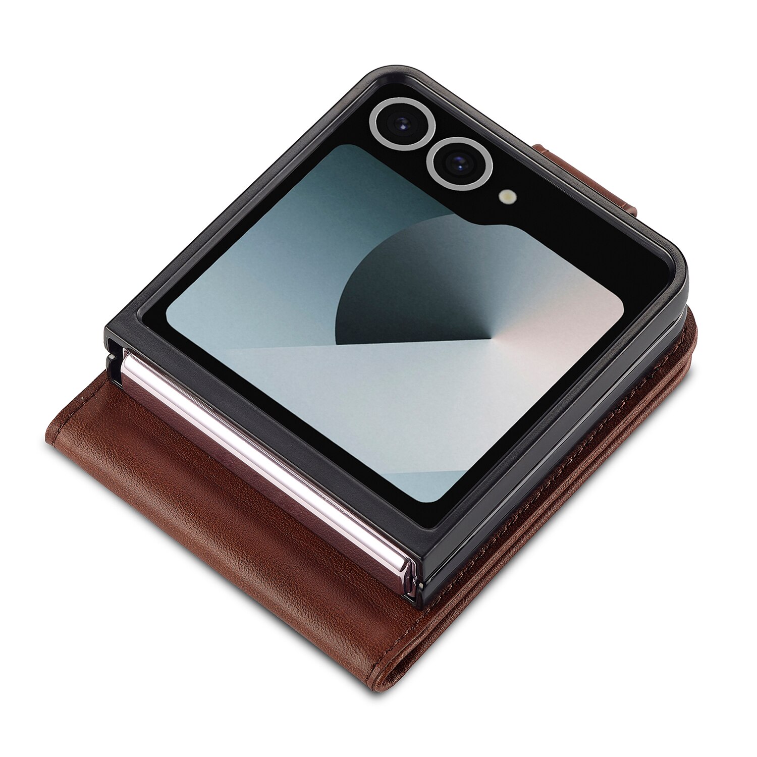 Portemonnaie-Hülle Samsung Galaxy Z Flip 7 Braun