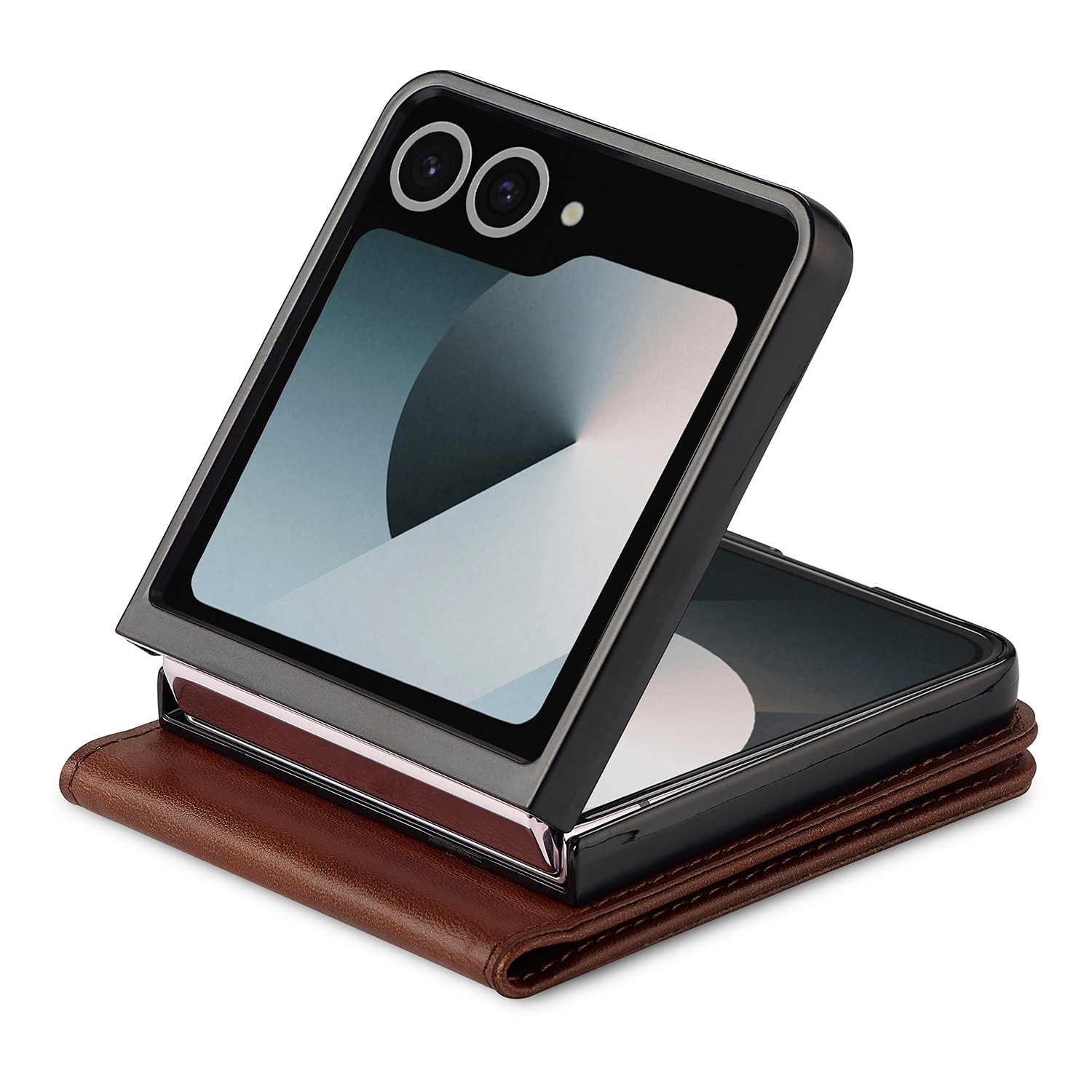 Portemonnaie-Hülle Samsung Galaxy Z Flip 7 Braun