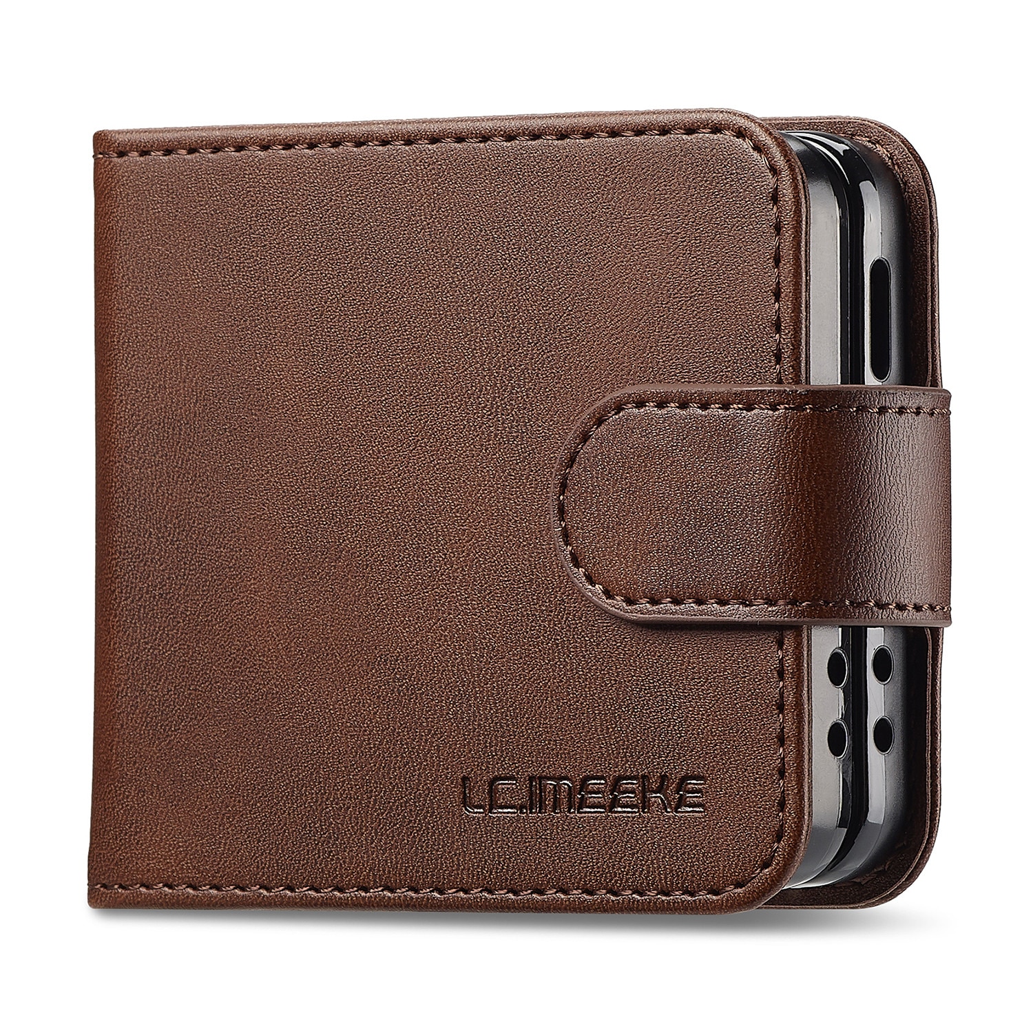 Portemonnaie-Hülle Samsung Galaxy Z Flip 7 Braun