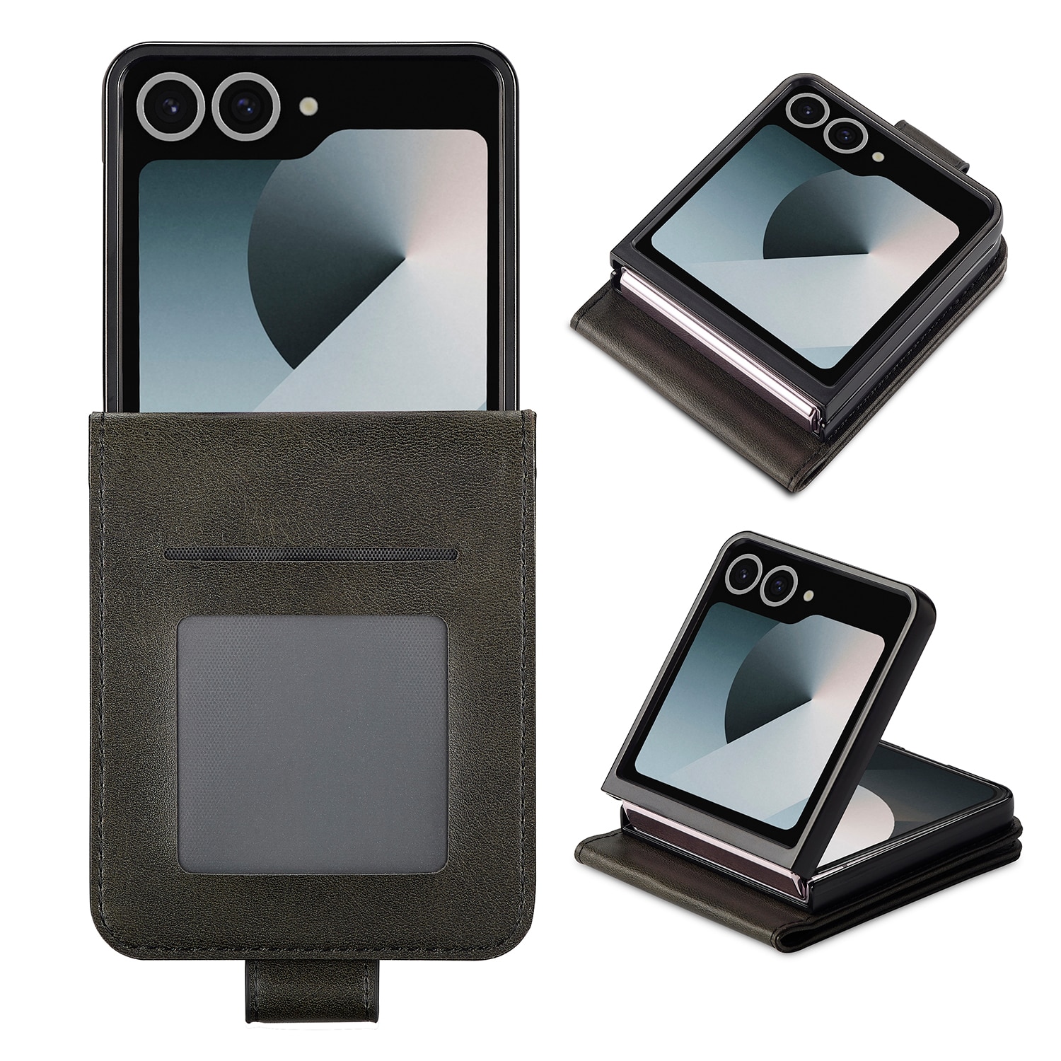 Portemonnaie-Hülle Samsung Galaxy Z Flip 7 Schwarz