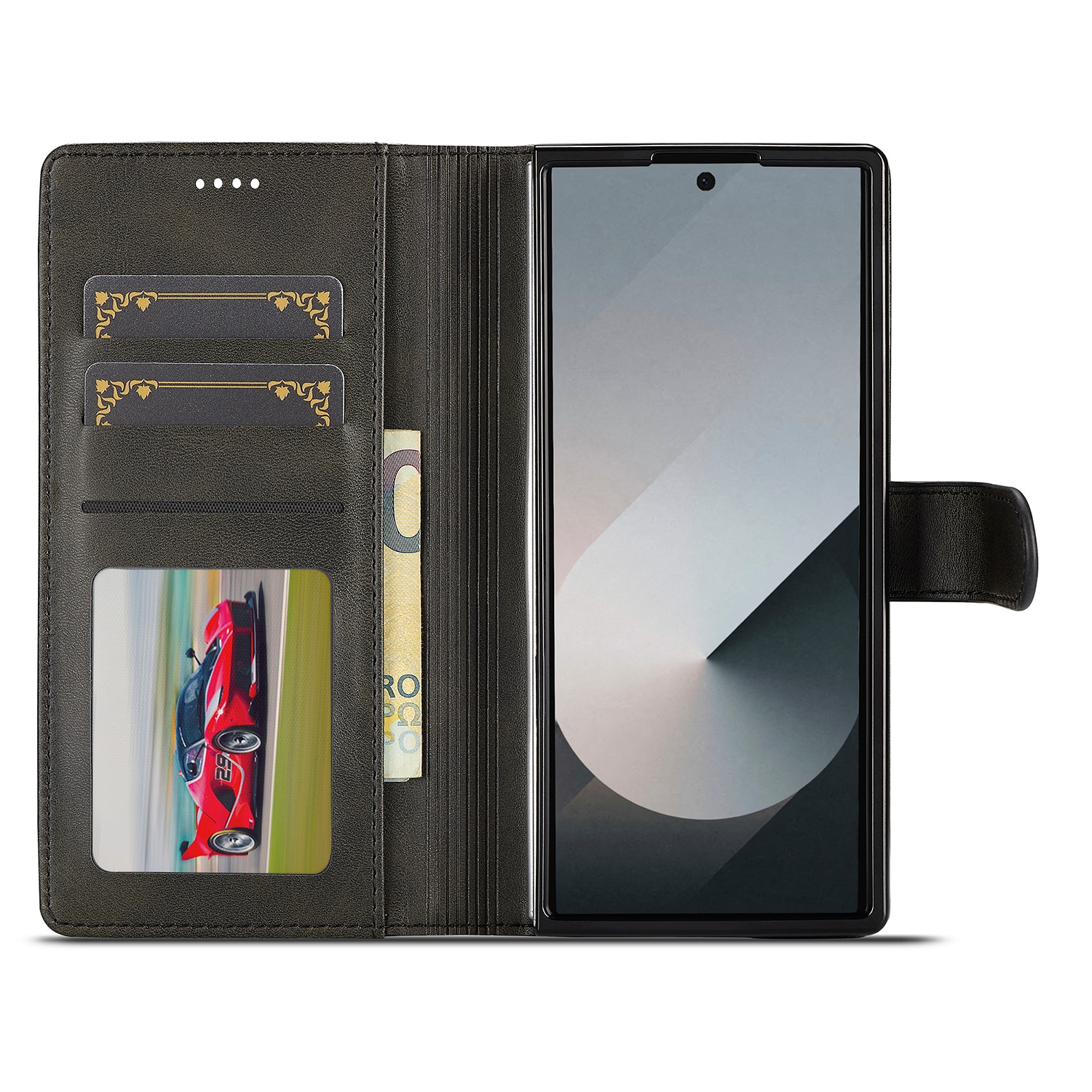 Portemonnaie-Hülle Samsung Galaxy Z Fold 7 Schwarz