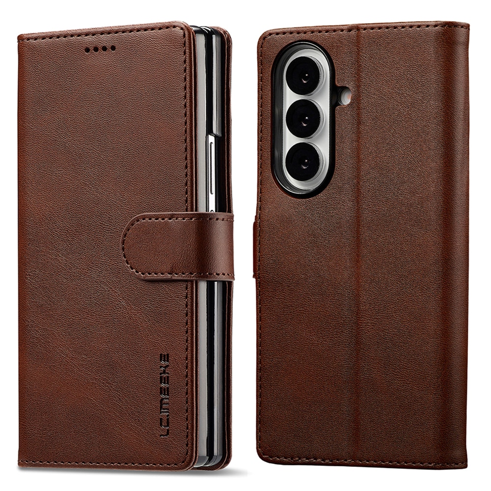 Portemonnaie-Hülle Samsung Galaxy Z Fold 7 Braun