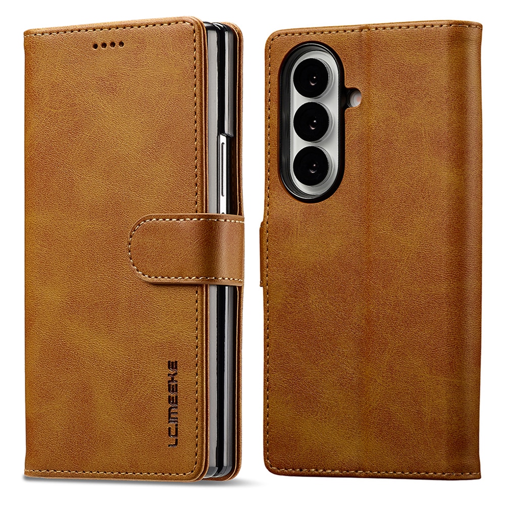 Portemonnaie-Hülle Samsung Galaxy Z Fold 7 Cognac