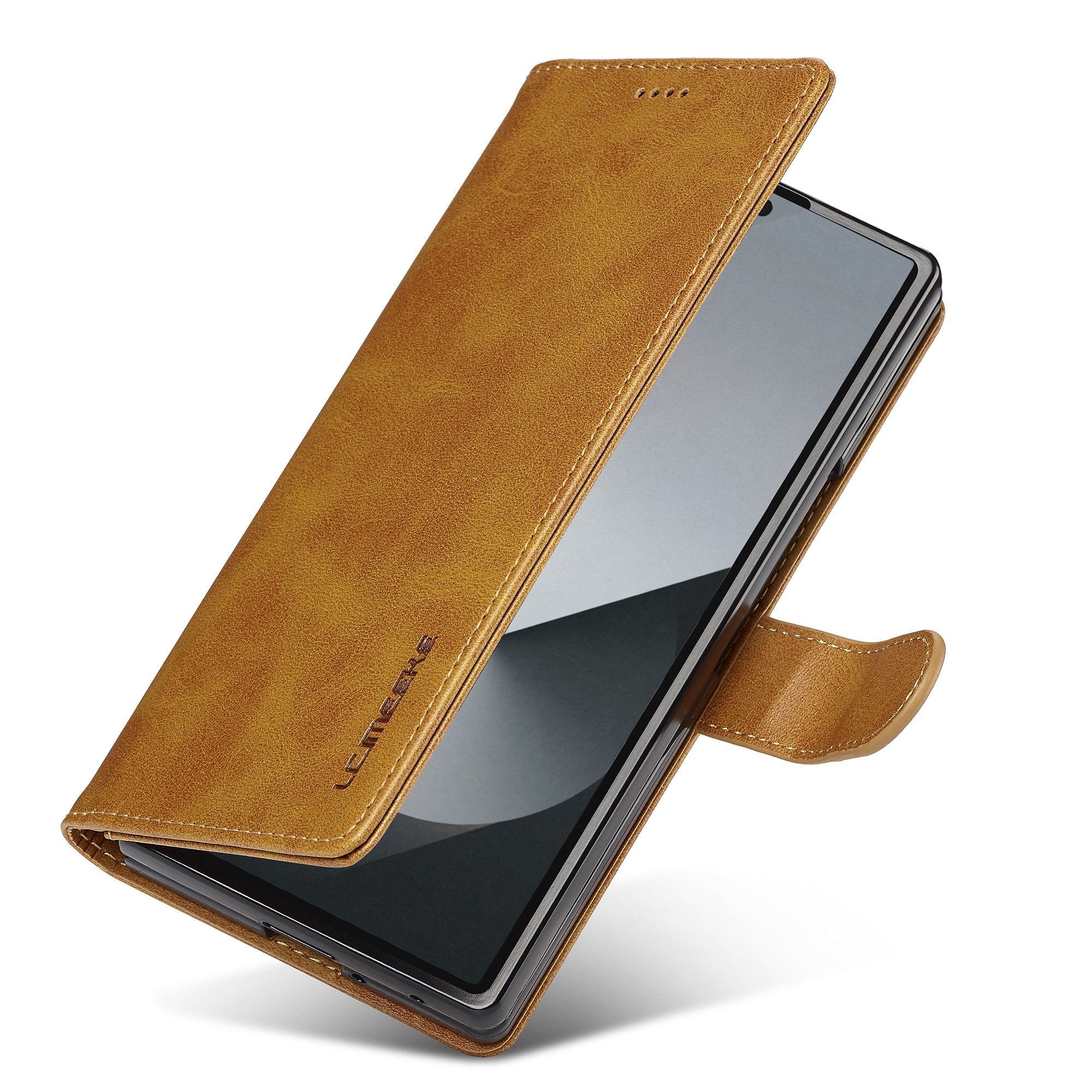 Portemonnaie-Hülle Samsung Galaxy Z Fold 7 Cognac