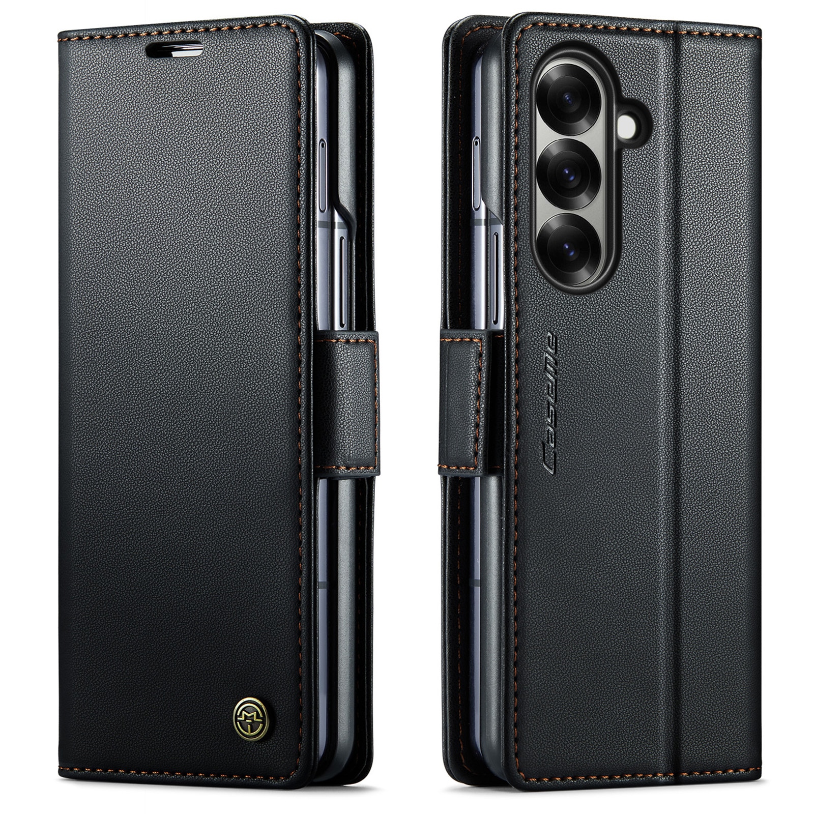 RFID-geschützte Slim Portemonnaie-Hülle Samsung Galaxy Z Fold 7 schwarz