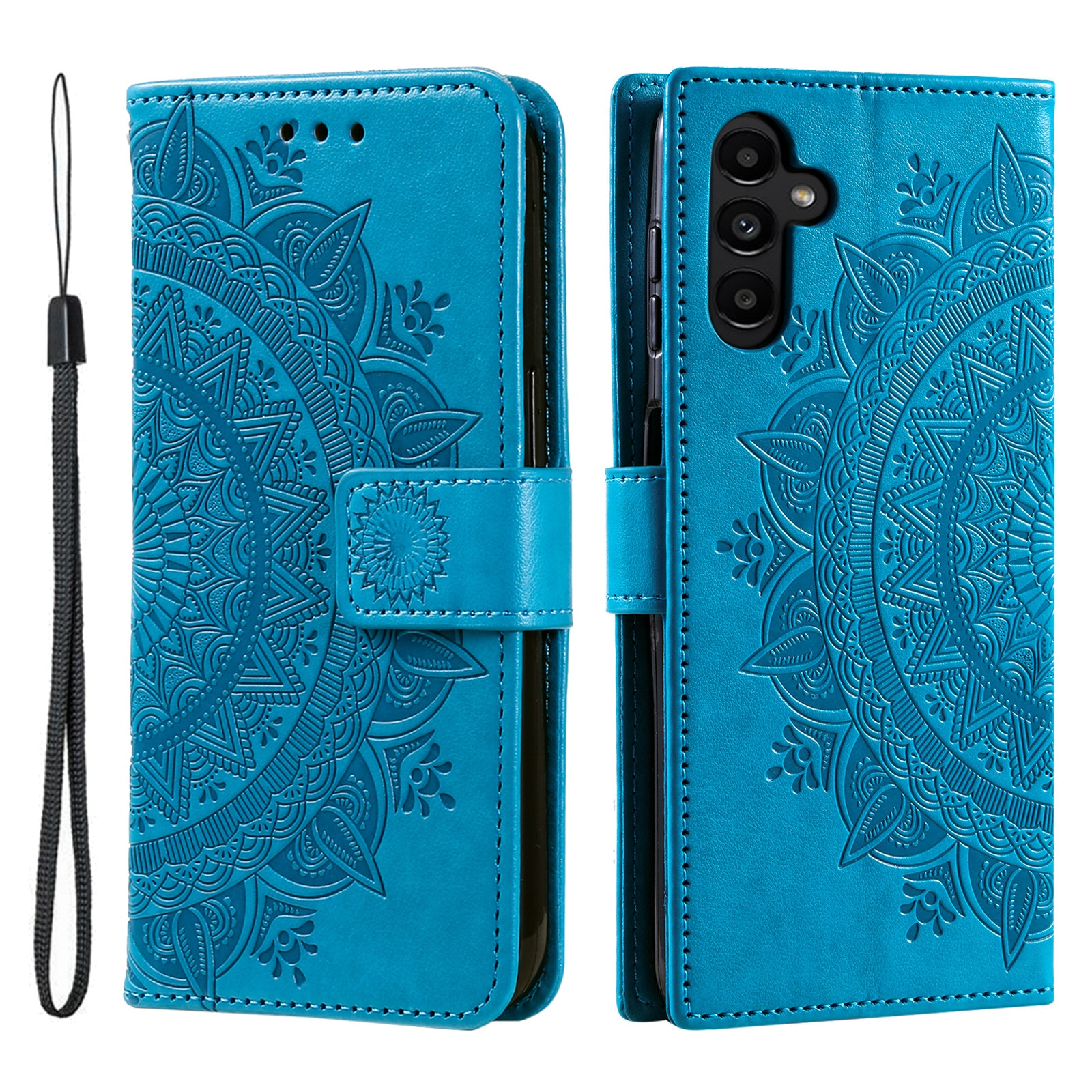Samsung Galaxy S25 FE Handytasche Mandala Blau