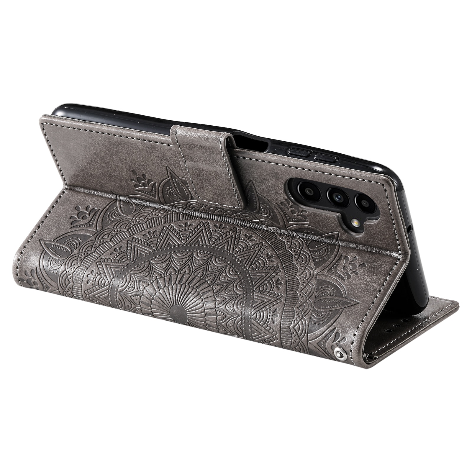 Samsung Galaxy S25 FE Handytasche Mandala Grau