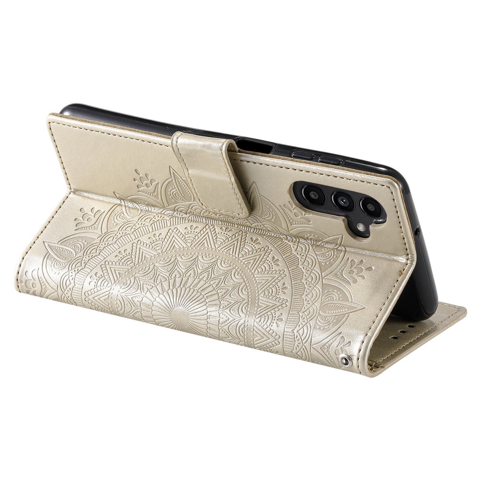 Samsung Galaxy S25 FE Handytasche Mandala Gold