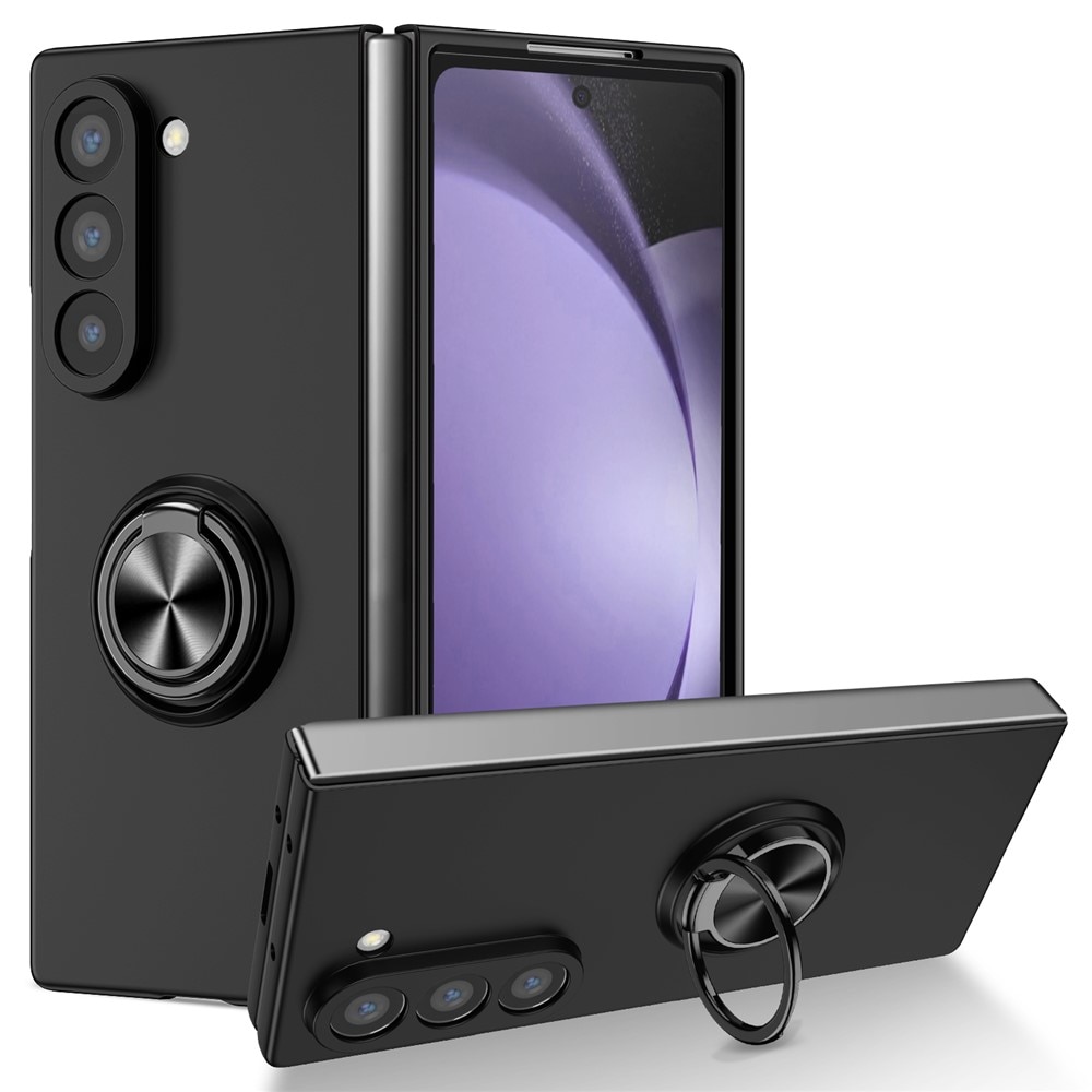 Samsung Galaxy Z Fold 7 Hülle Magnetische Ringhalter schwarz