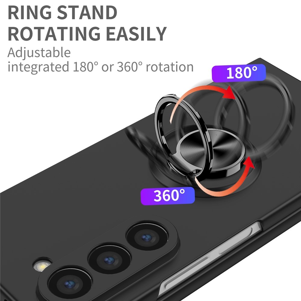 Samsung Galaxy Z Fold 7 Hülle Magnetische Ringhalter schwarz