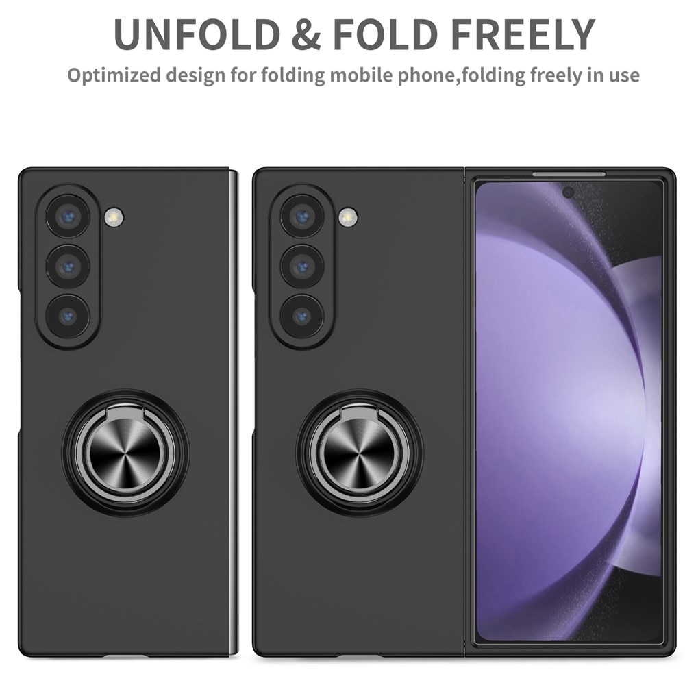 Samsung Galaxy Z Fold 7 Hülle Magnetische Ringhalter schwarz