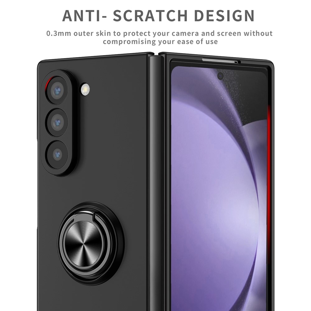 Samsung Galaxy Z Fold 7 Hülle Magnetische Ringhalter schwarz