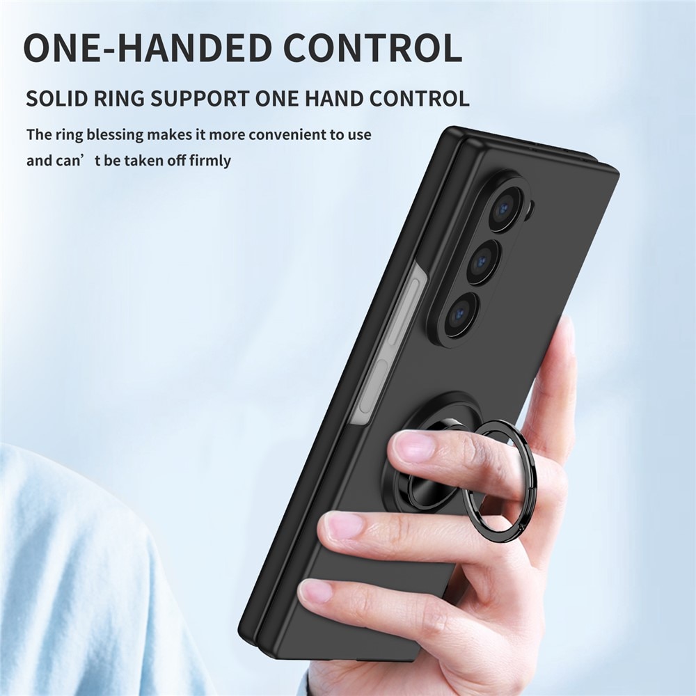 Samsung Galaxy Z Fold 7 Hülle Magnetische Ringhalter schwarz