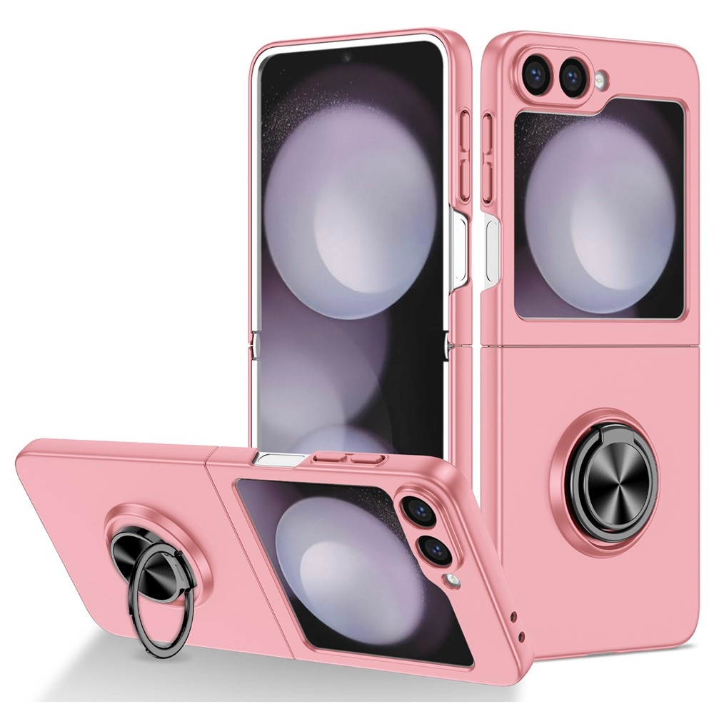 Samsung Galaxy Z Flip 7 Hülle Magnetische Ringhalter Rosa
