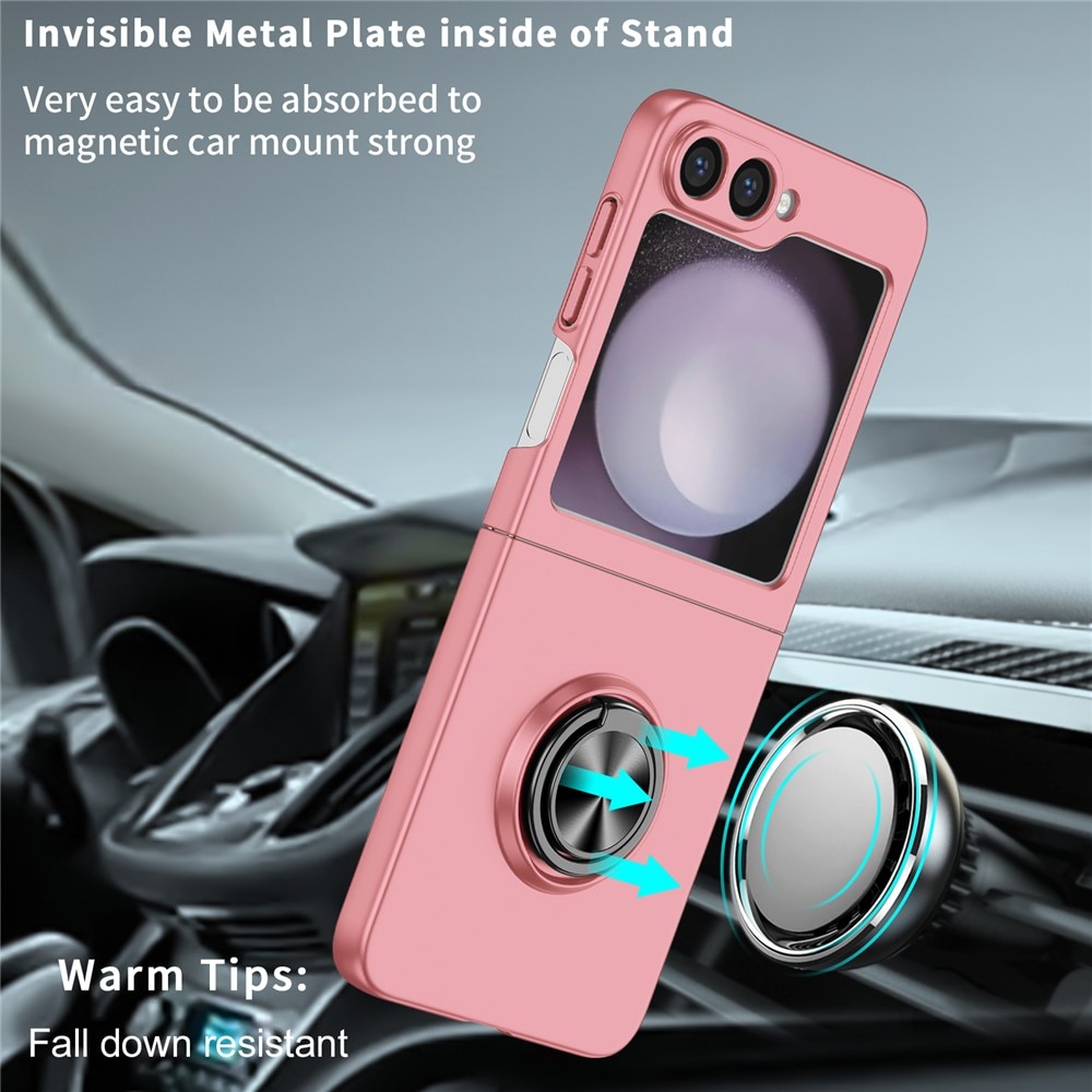 Samsung Galaxy Z Flip 7 Hülle Magnetische Ringhalter Rosa