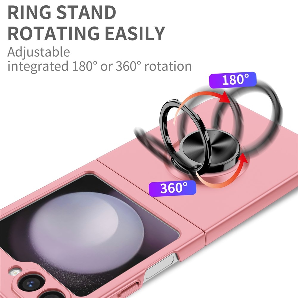 Samsung Galaxy Z Flip 7 Hülle Magnetische Ringhalter Rosa