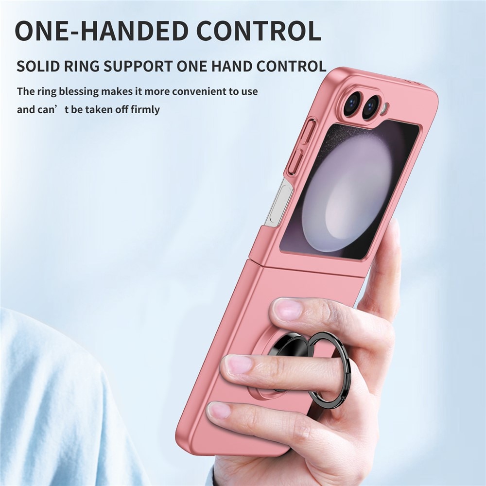 Samsung Galaxy Z Flip 7 Hülle Magnetische Ringhalter Rosa