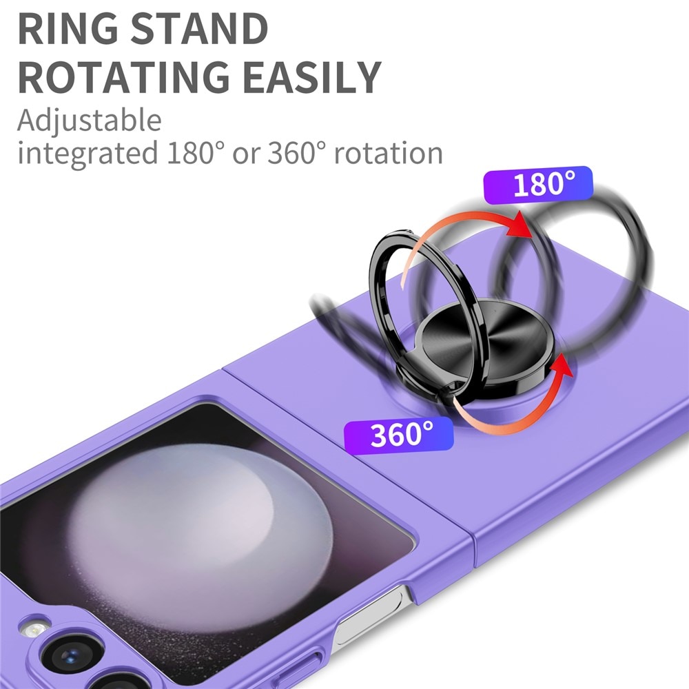 Samsung Galaxy Z Flip 7 Hülle Magnetische Ringhalter Lila