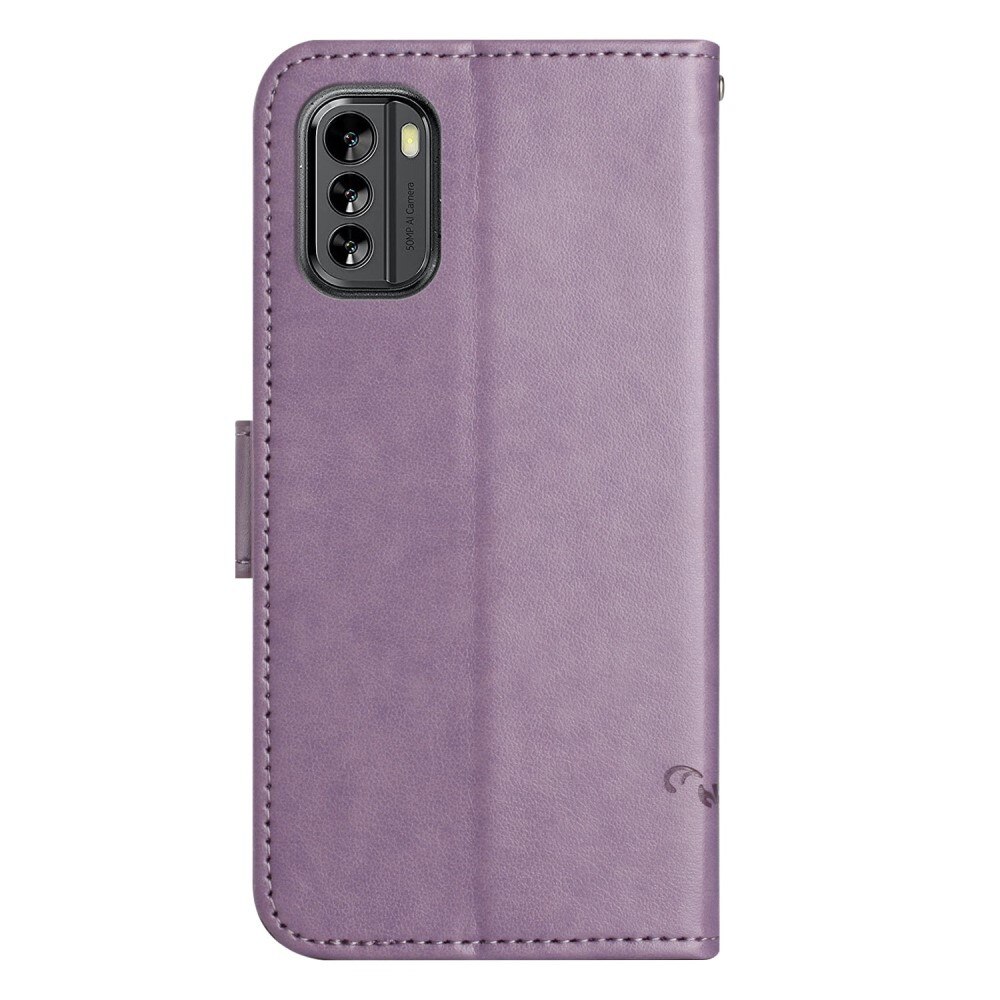  Nokia G60 Handyhülle mit Schmetterlingsmuster, Lila