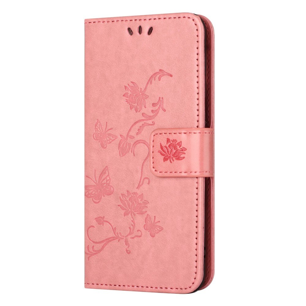  Nokia G60 Handyhülle mit Schmetterlingsmuster, Rosa