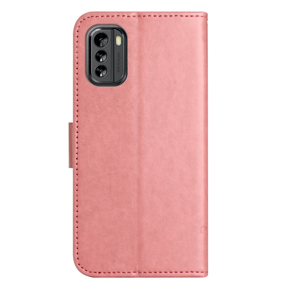 Nokia G60 Handyhülle mit Schmetterlingsmuster, rosa