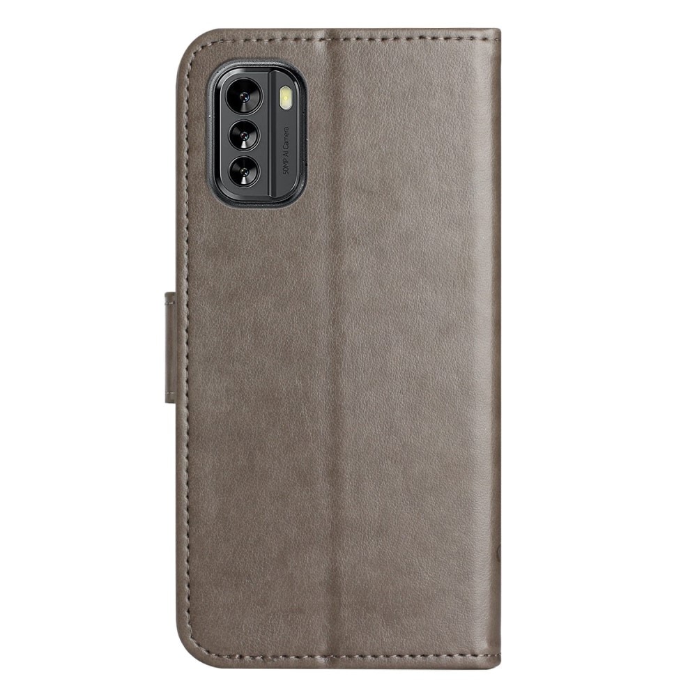  Nokia G60 Handyhülle mit Schmetterlingsmuster, Grau