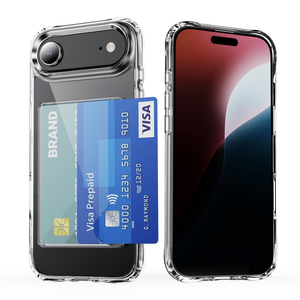 Hybrid-Hülle mit Kartenhalter iPhone 17 Air Transparent